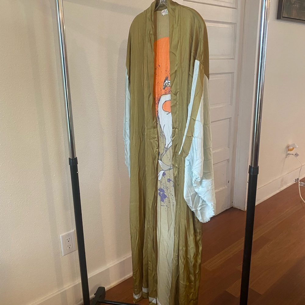 Free People Olive Kimono Robe